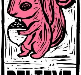 Pink Squirrel Sticker