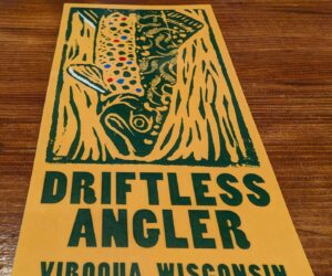 Woodblock Trout Sticker